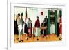 "Norman Rockwell Paints America at the Polls", November 4,1944-Norman Rockwell-Framed Premium Giclee Print