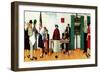 "Norman Rockwell Paints America at the Polls", November 4,1944-Norman Rockwell-Framed Premium Giclee Print