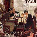 Four Sporting Boys: Baseball-Norman Rockwell-Giclee Print