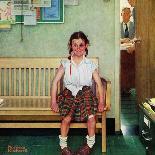 "Bottom of the Sixth"  (Three Umpires) Saturday Evening Post Cover, April 23,1949-Norman Rockwell-Giclee Print