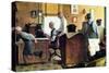 Norman Rockwell Visits a Country Editor-Norman Rockwell-Stretched Canvas