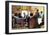 Norman Rockwell Visits a Country Editor-Norman Rockwell-Framed Giclee Print