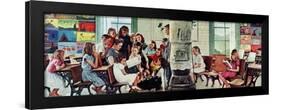 Norman Rockwell Visits a Country School-Norman Rockwell-Framed Giclee Print