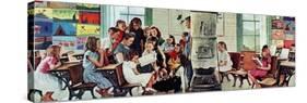 Norman Rockwell Visits a Country School-Norman Rockwell-Stretched Canvas