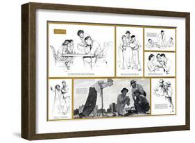 "Norman Rockwell Visits a County Agent" B, July 24,1948-Norman Rockwell-Framed Giclee Print