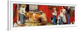 Norman Rockwell Visits a County Agent-Norman Rockwell-Framed Premium Giclee Print