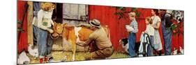 Norman Rockwell Visits a County Agent-Norman Rockwell-Mounted Premium Giclee Print