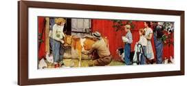 Norman Rockwell Visits a County Agent-Norman Rockwell-Framed Giclee Print