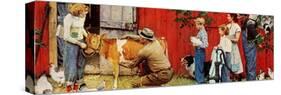 Norman Rockwell Visits a County Agent-Norman Rockwell-Stretched Canvas