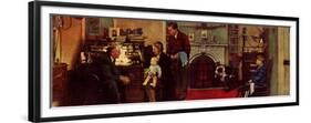 Norman Rockwell Visits a Family Doctor-Norman Rockwell-Framed Premium Giclee Print
