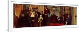 Norman Rockwell Visits a Family Doctor-Norman Rockwell-Framed Premium Giclee Print