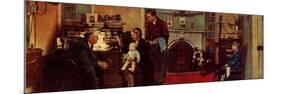 Norman Rockwell Visits a Family Doctor-Norman Rockwell-Mounted Premium Giclee Print