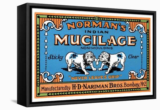Norman's Indian Mucilage-null-Framed Stretched Canvas
