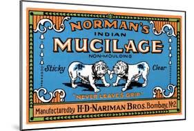 Norman's Indian Mucilage-null-Mounted Art Print