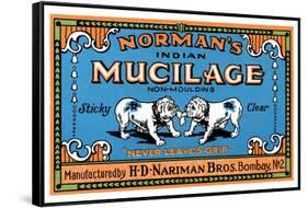 Norman's Indian Mucilage-null-Framed Stretched Canvas