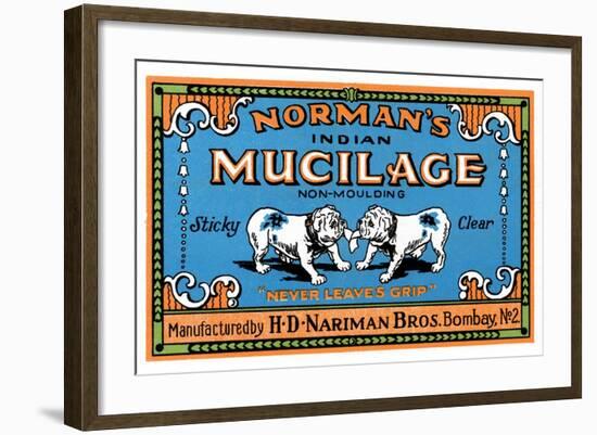 Norman's Indian Mucilage-null-Framed Art Print