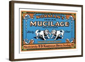 Norman's Indian Mucilage-null-Framed Art Print