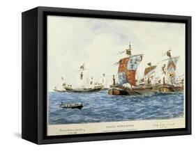 Norman Ships of William I the Conqueror (11th C)-null-Framed Stretched Canvas