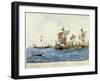 Norman Ships of William I the Conqueror (11th C)-null-Framed Art Print