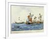 Norman Ships of William I the Conqueror (11th C)-null-Framed Art Print