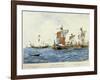 Norman Ships of William I the Conqueror (11th C)-null-Framed Art Print