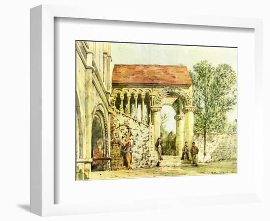 Norman staircase, King's School, Canterbury-Richard Phene Spiers-Framed Giclee Print
