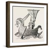 Norman Vessel of the Twelfth Century-null-Framed Giclee Print