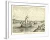 Norman Vessels Ascending a River-null-Framed Giclee Print