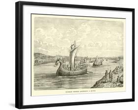 Norman Vessels Ascending a River-null-Framed Giclee Print