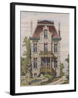 Norman Villa at Villers Sur Mer, Normandy, Illustration from 'Le Moniteur Des Architectes', 1883-null-Framed Giclee Print