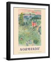 Normandie, France - SNCF (French National Railway Company)-Raoul Dufy-Framed Giclee Print