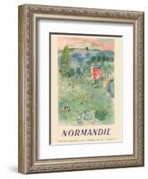 Normandie, France - SNCF (French National Railway Company)-Raoul Dufy-Framed Art Print