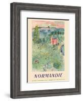 Normandie, France - SNCF (French National Railway Company)-Raoul Dufy-Framed Art Print