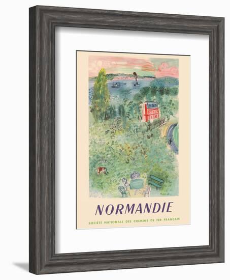 Normandie, France - SNCF (French National Railway Company)-Raoul Dufy-Framed Art Print