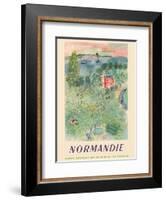 Normandie, France - SNCF (French National Railway Company)-Raoul Dufy-Framed Art Print