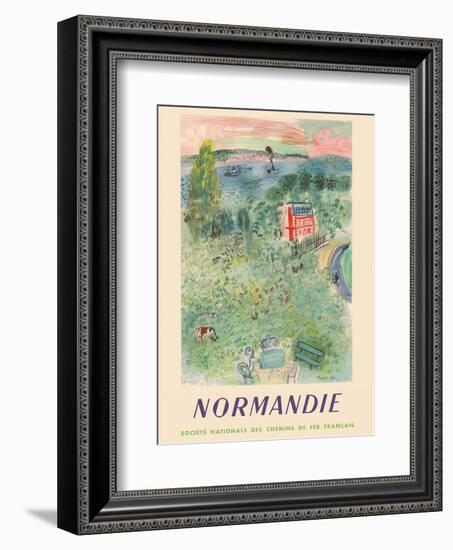 Normandie, France - SNCF (French National Railway Company)-Raoul Dufy-Framed Art Print