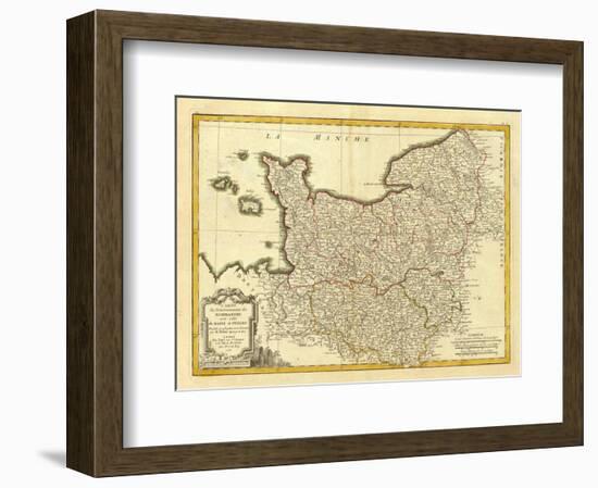 Normandie, Maine, Perche, c.1791-Rigobert Bonne-Framed Art Print