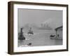 Normandie Sailing past Battery Park-Philip Gendreau-Framed Photographic Print