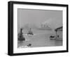 Normandie Sailing past Battery Park-Philip Gendreau-Framed Photographic Print