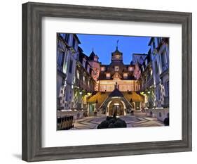 Normandy Barriere Hotel in the Evening, Deauville, Normandy, France-Guy Thouvenin-Framed Photographic Print