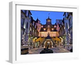 Normandy Barriere Hotel in the Evening, Deauville, Normandy, France-Guy Thouvenin-Framed Photographic Print