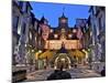 Normandy Barriere Hotel in the Evening, Deauville, Normandy, France-Guy Thouvenin-Mounted Photographic Print