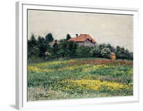 Normandy Countryside-Gustave Caillebotte-Framed Premium Giclee Print