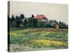 Normandy Countryside-Gustave Caillebotte-Stretched Canvas