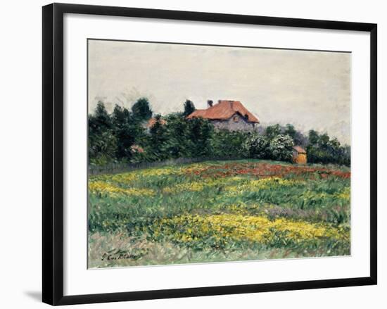 Normandy Countryside-Gustave Caillebotte-Framed Giclee Print