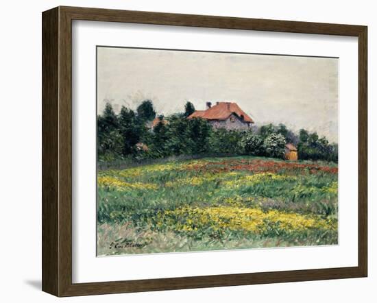 Normandy Countryside-Gustave Caillebotte-Framed Giclee Print