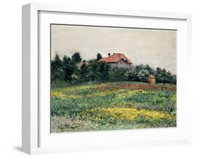 Normandy Countryside-Gustave Caillebotte-Framed Giclee Print