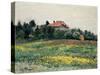 Normandy Countryside-Gustave Caillebotte-Stretched Canvas