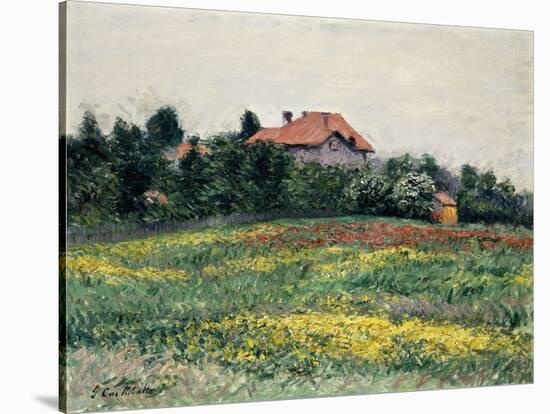 Normandy Countryside-Gustave Caillebotte-Stretched Canvas