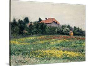 Normandy Countryside-Gustave Caillebotte-Stretched Canvas